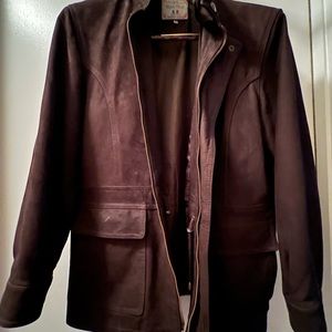 Mens size 48 ( American mens size medium slim) Vera Pella Italian suede bomber